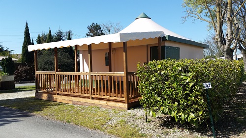 Canvas bungalow without sanitary facilities without heating without TV